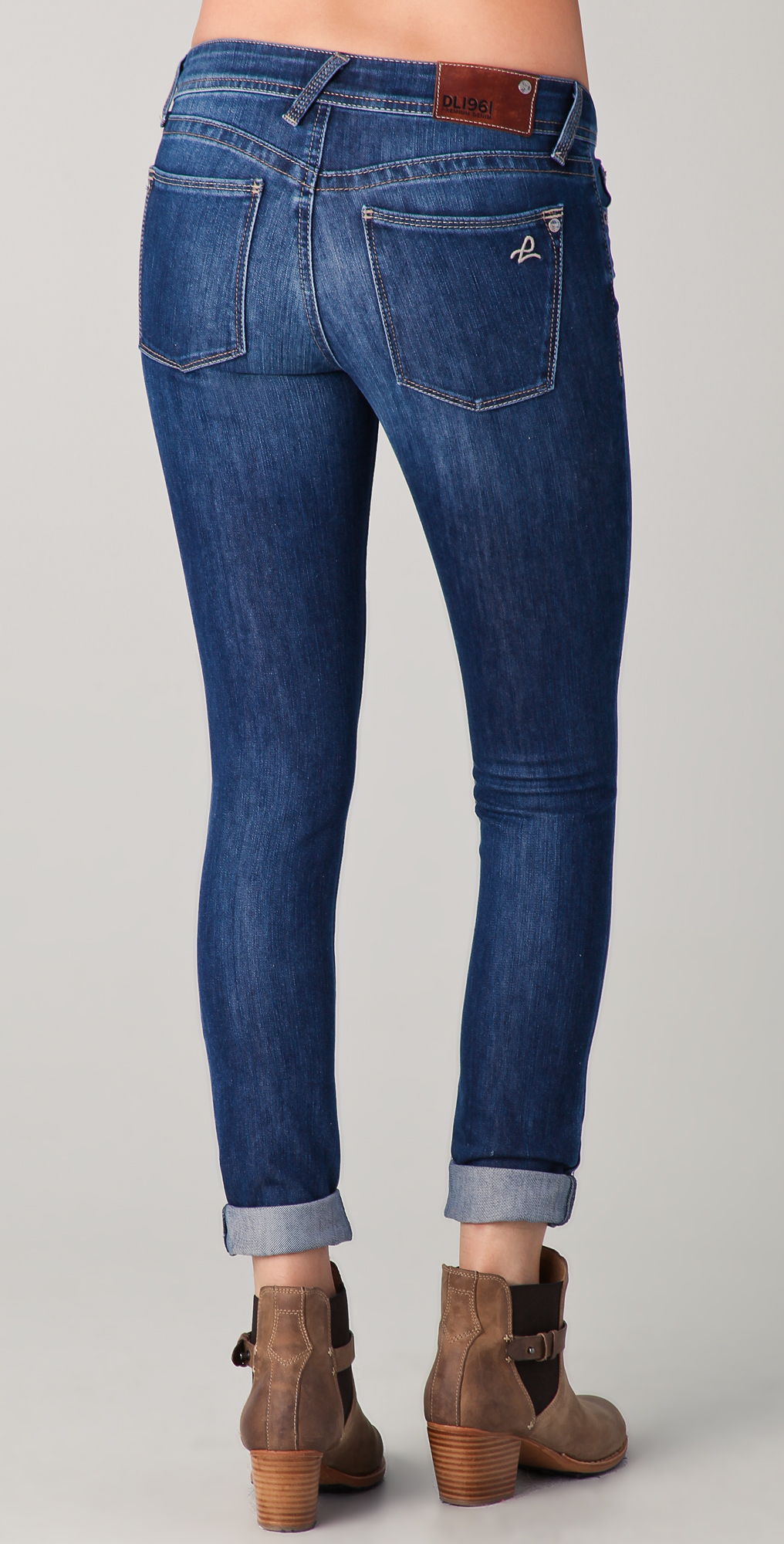DL1961 Amanda Skinny Jeans in Blue | Lyst