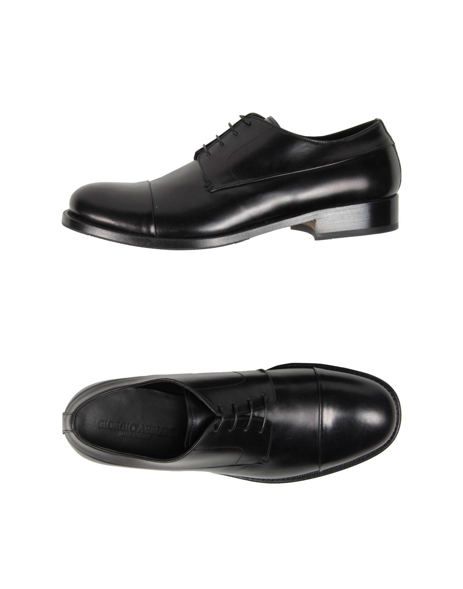 Giorgio Armani Laced Shoes in Black for Men | Lyst