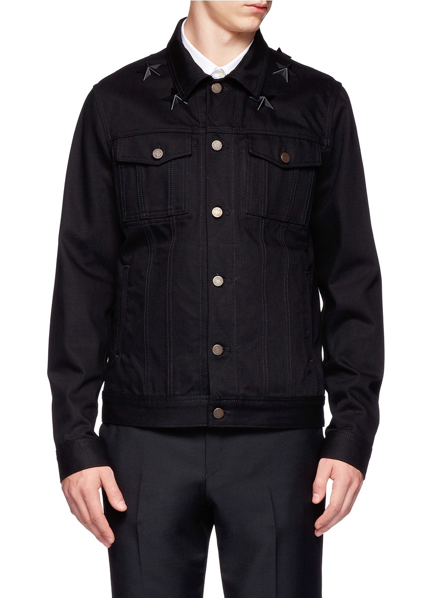 givenchy denim jacket black