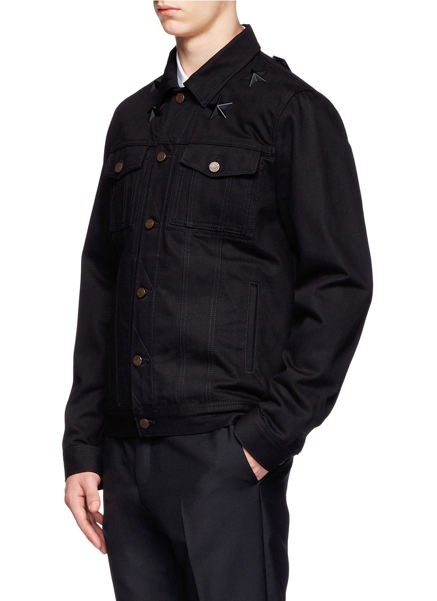 givenchy black jean jacket