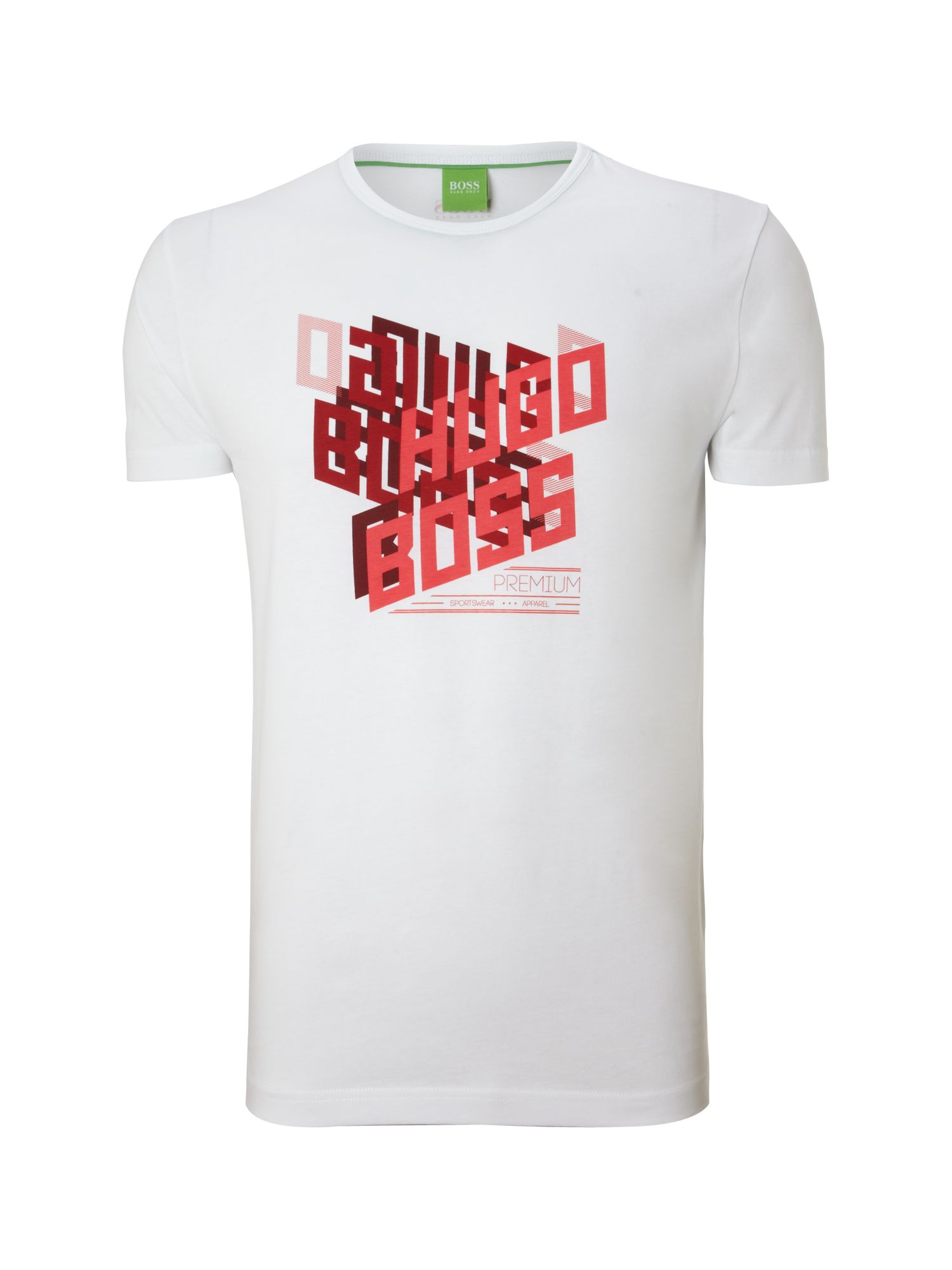 Hugo Boss Tshirt with 3d Logo Print in White for Men | Lyst