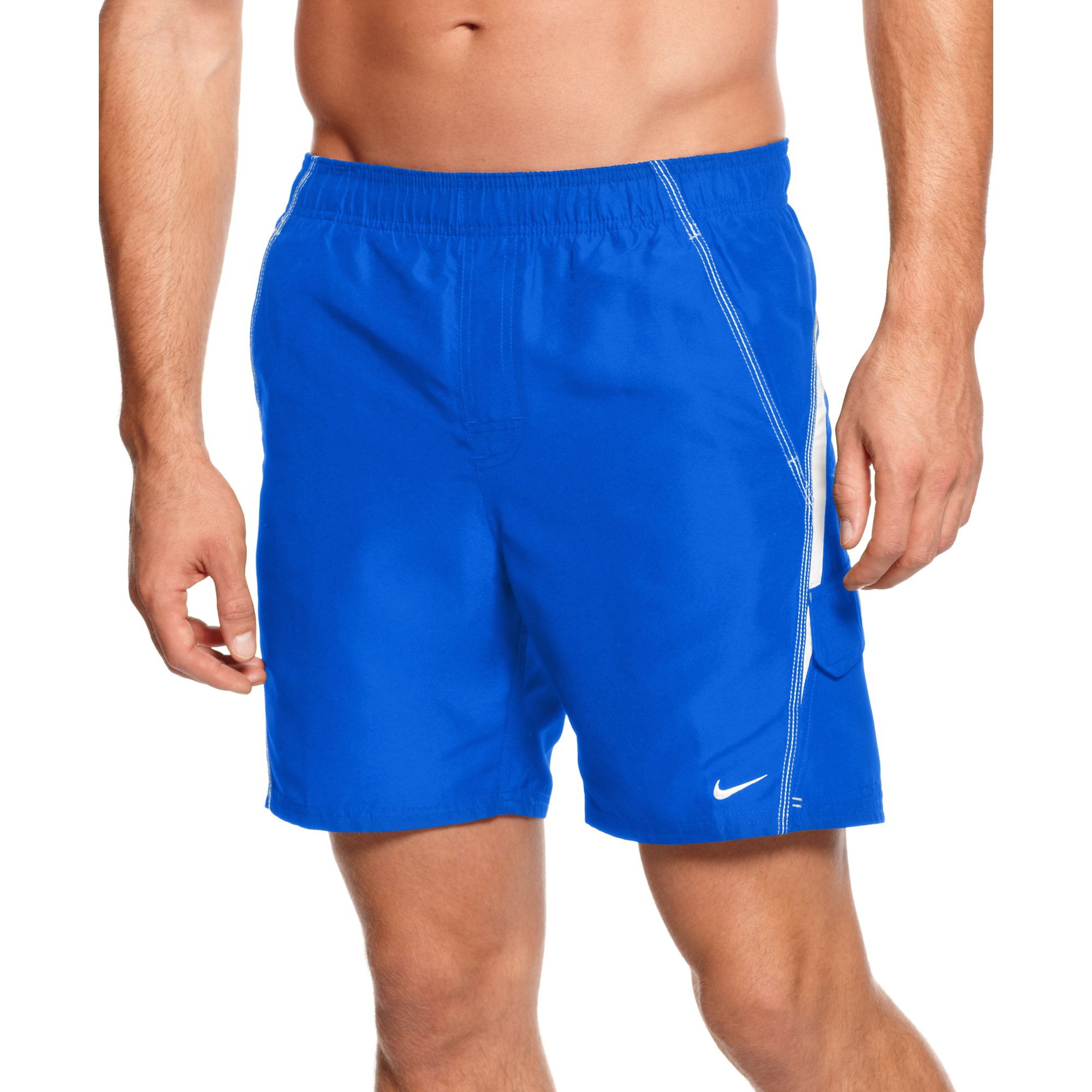 Lyst - Nike Core Velocity 7 Volley Swim Trunks in Blue for Men