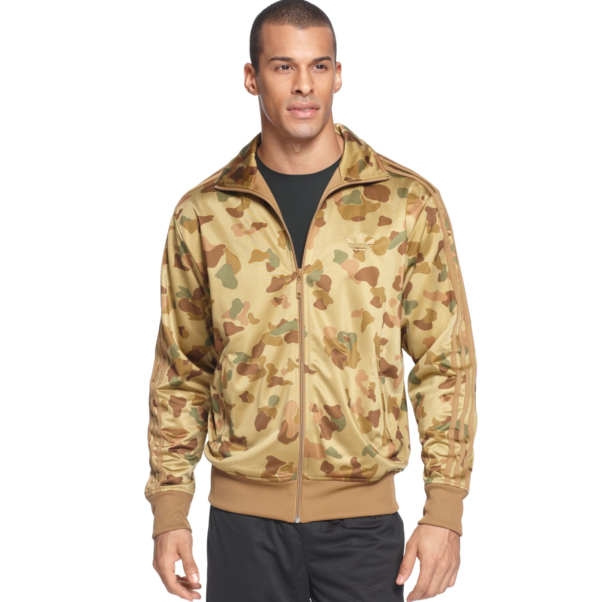 camouflage track top