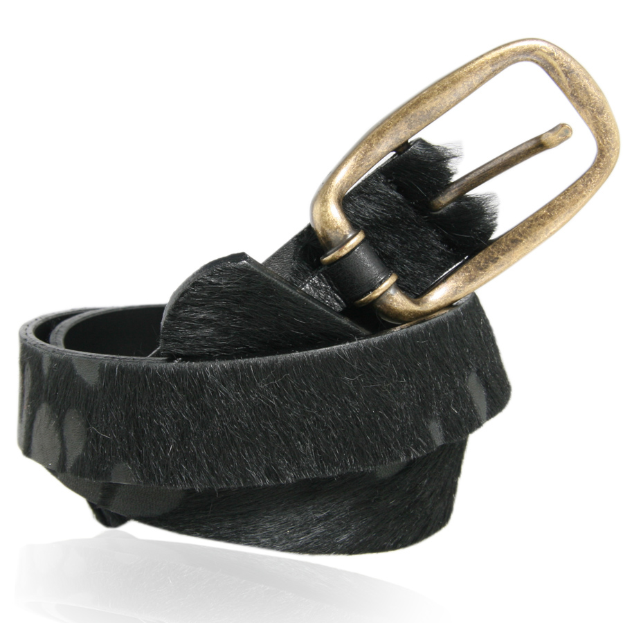 www.bagssaleusa.com Black Cowhide Leather Belt With Antique Gold Buckle in Black for Men | Lyst