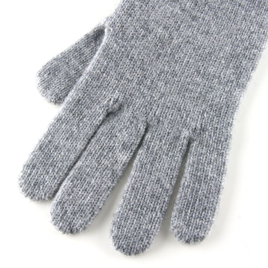 Lyst Black.co.uk Long Grey Cashmere Gloves 100 Cashmere in Gray