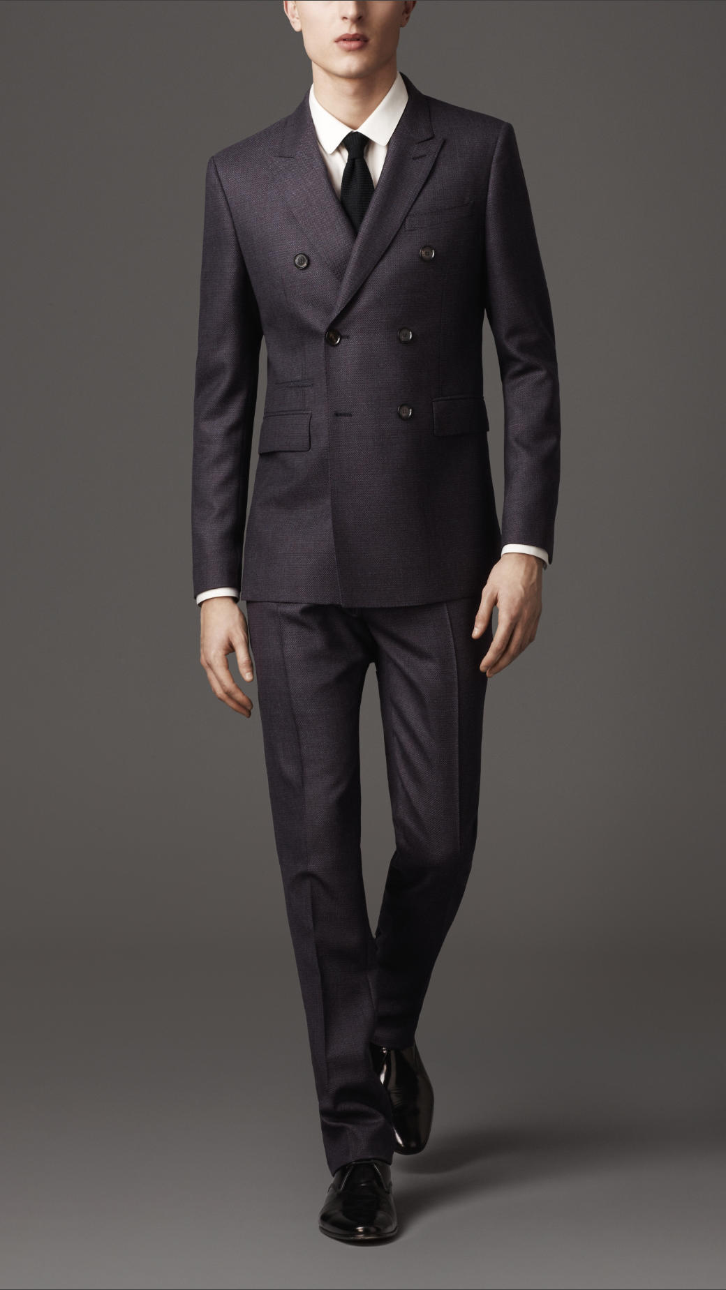 Burberry Modern Fit Wool Doublebreasted Suit in Purple for Men | Lyst