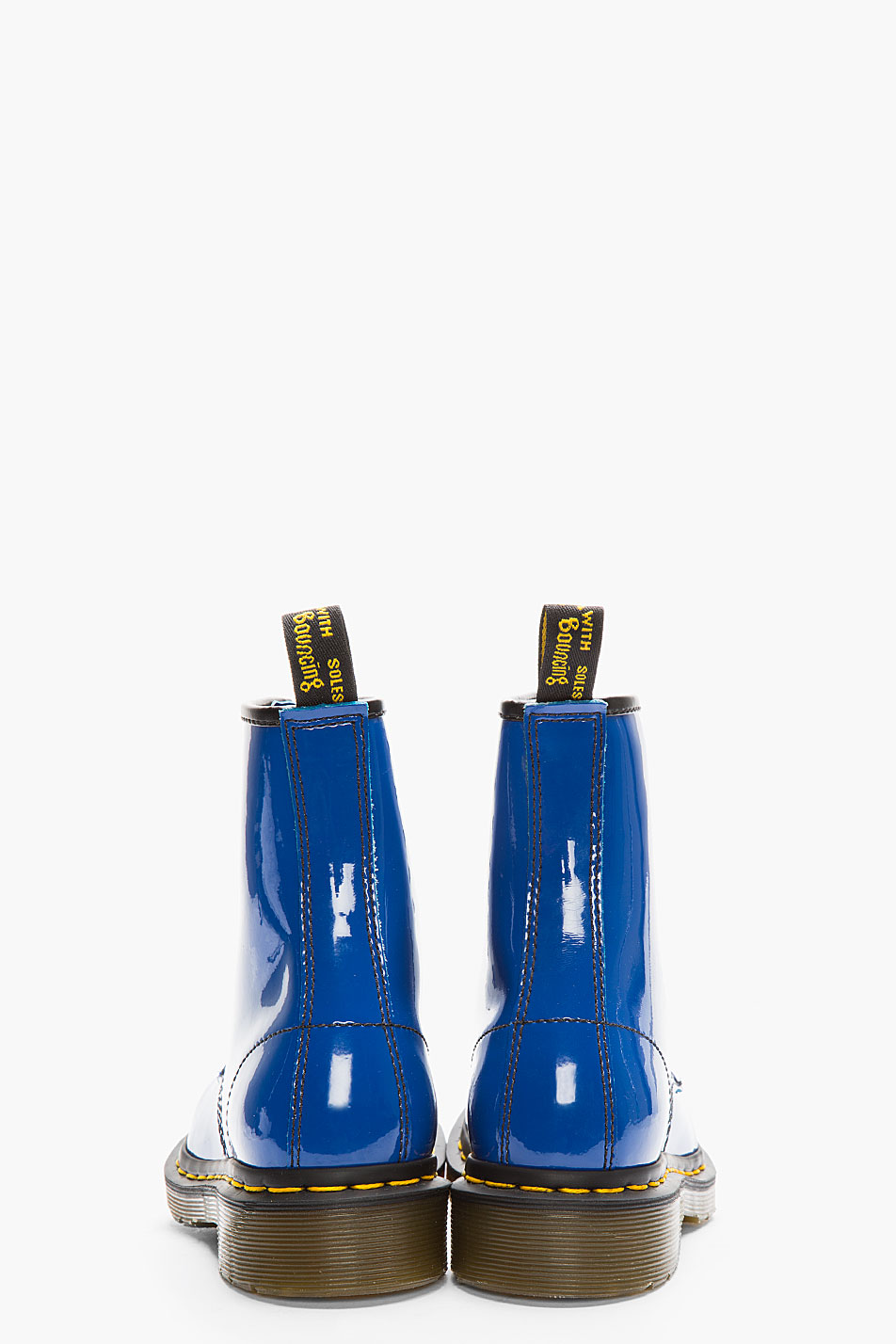 Dr. Martens Royal Blue Patent Leather W 8-eye Boots | Lyst