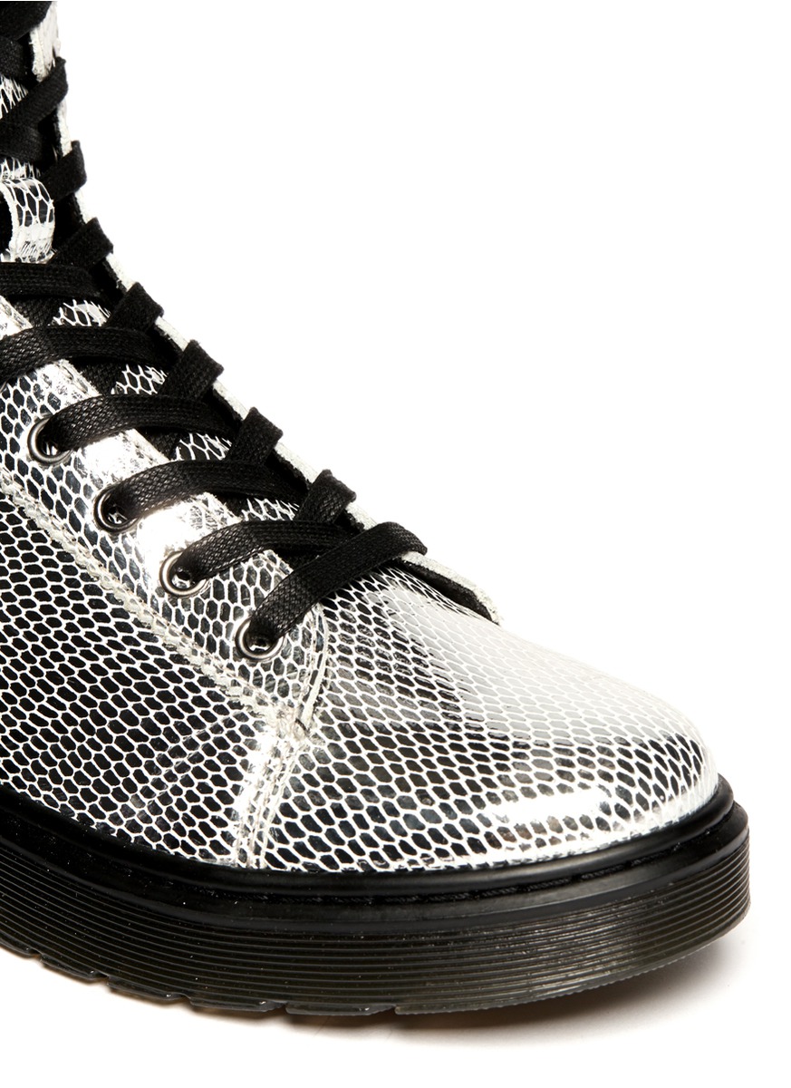 doc martens metallic