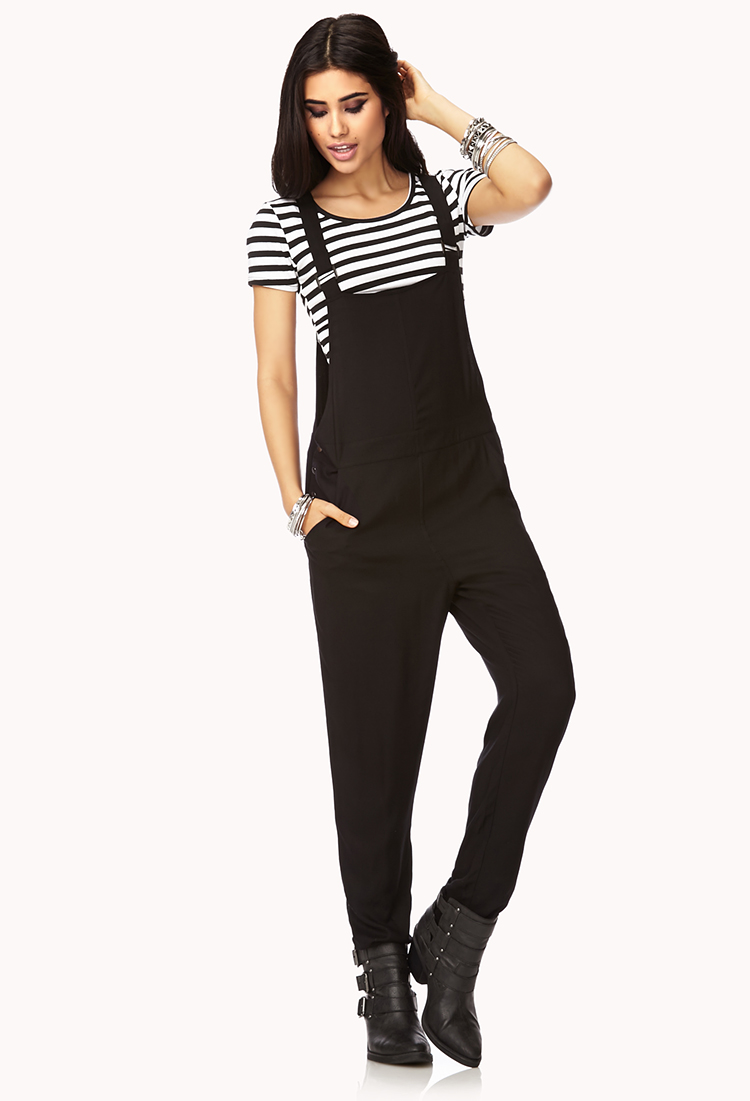 black overalls forever 21