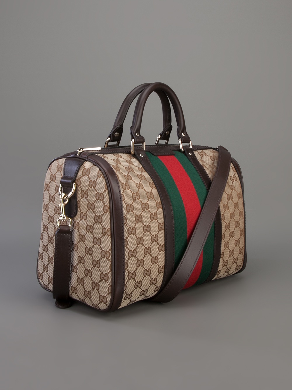 brown gucci boston bag