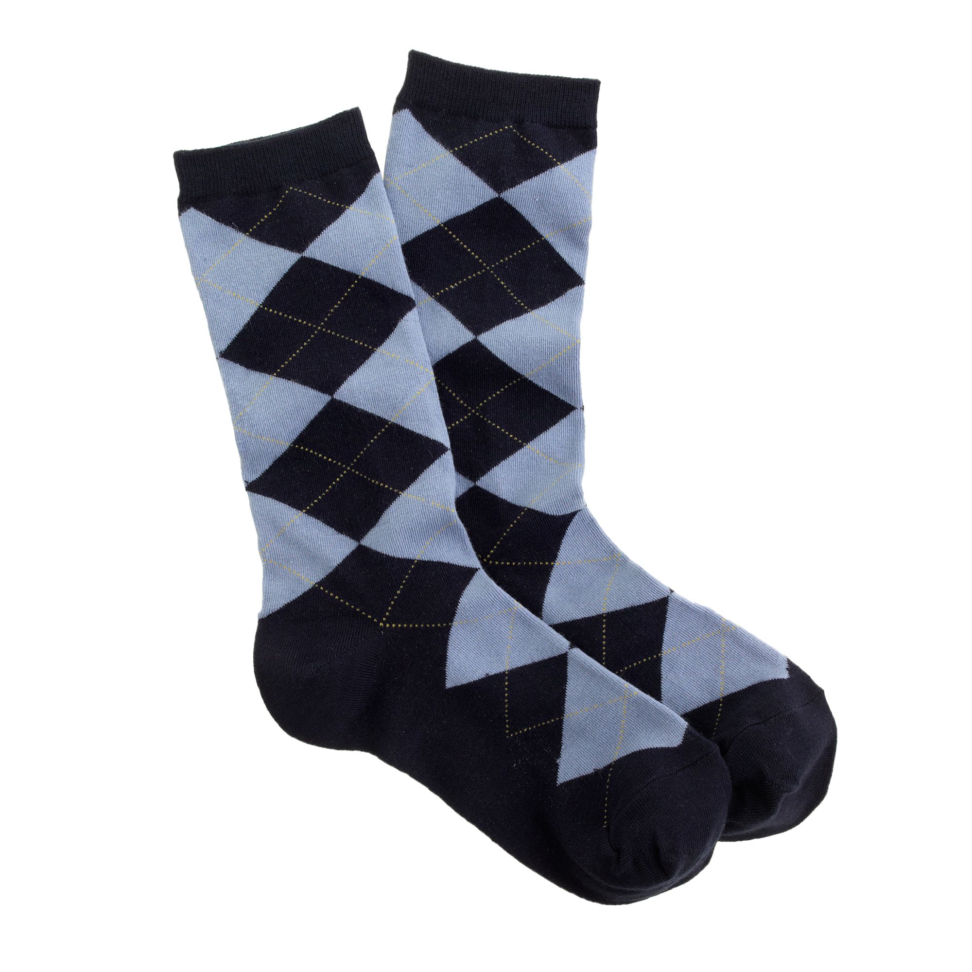 J.crew Argyle Trouser Socks in Blue (navy blue) | Lyst