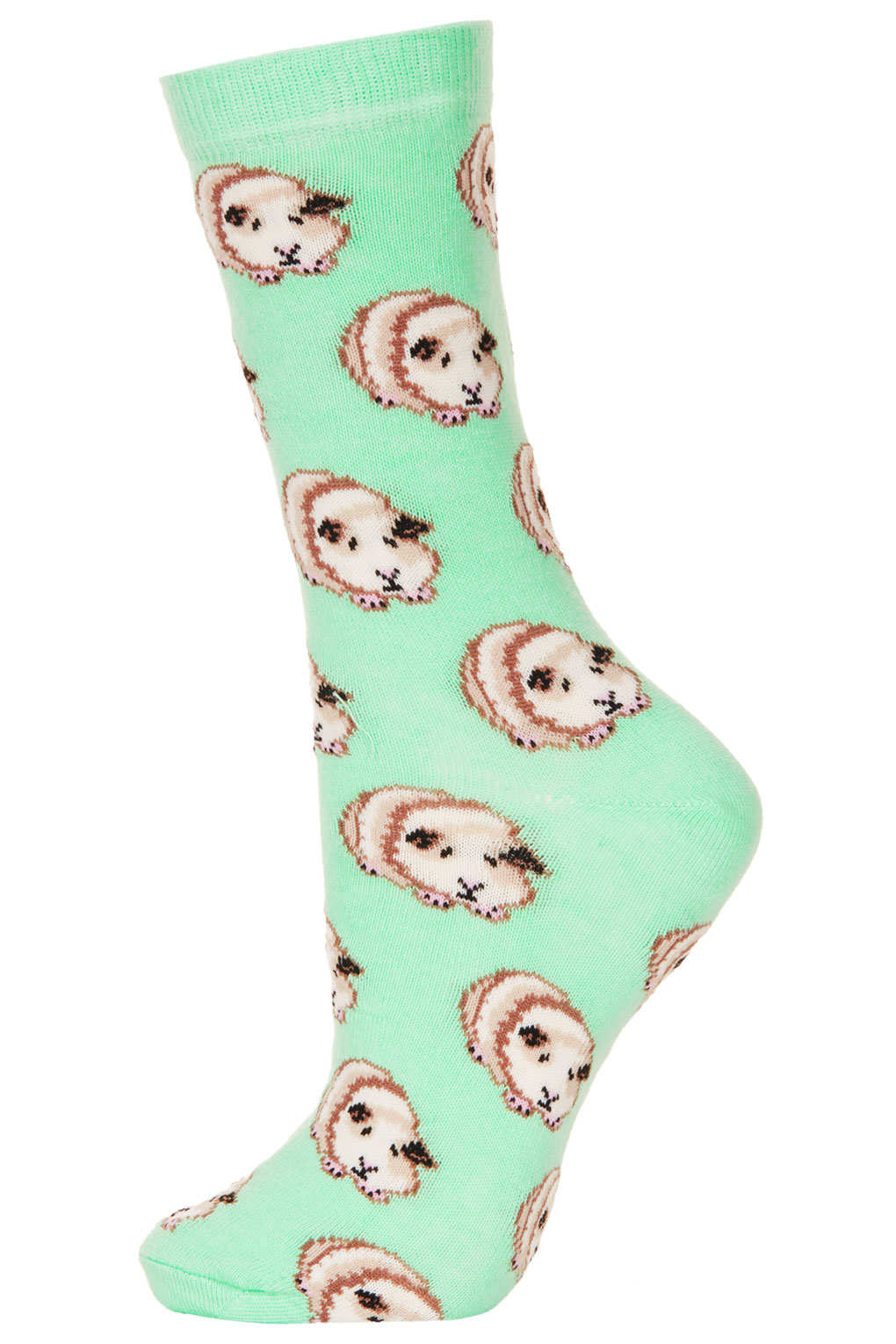 Lyst - Topshop Green Guinea Pig Ankle Socks in Green