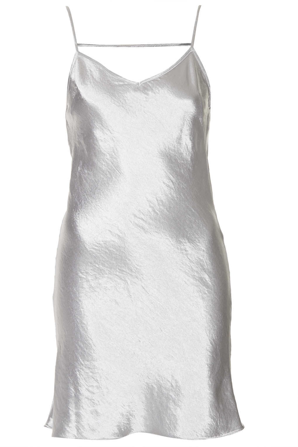 petite satin slip dress