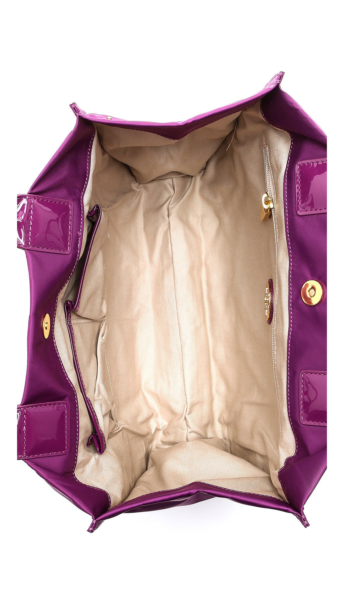 tory burch ella tote purple