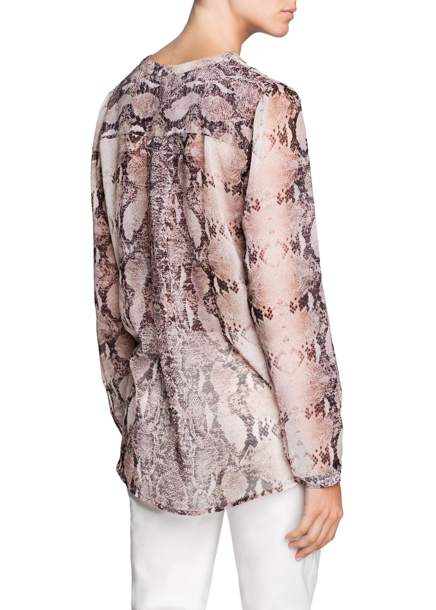 mango snake print shirt