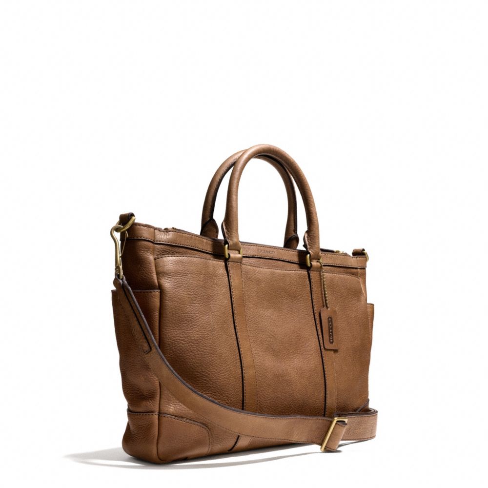 Lyst - Coach Bleecker Metropolitan Bag in Pebbled Leather in Brown for Men