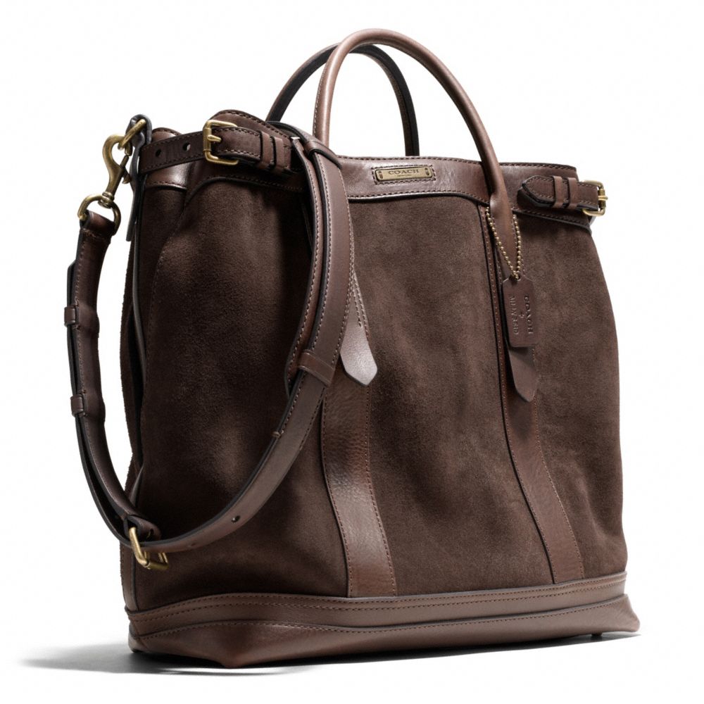 COACH Billy Reid Hero Tote in Suede in Brown for Men | Lyst