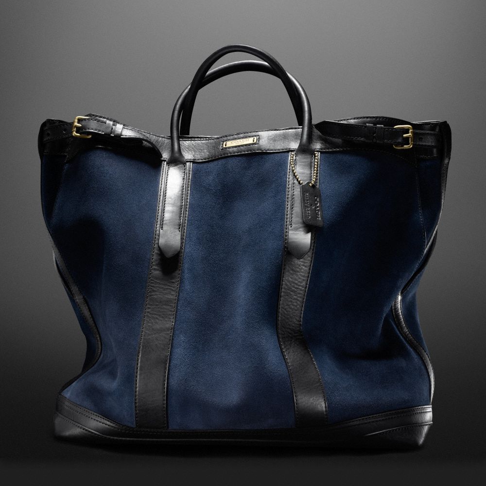 Navy Blue Suede Handbag ~ Navy Purse