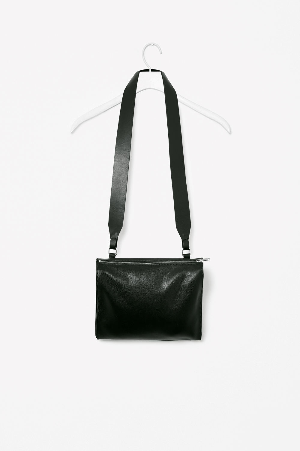Cos Wide Strap Leather Bag in Black (Green Black) Lyst