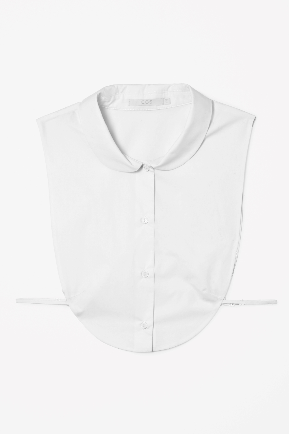 Download Cos Rounded Collar Mock Shirt in White | Lyst