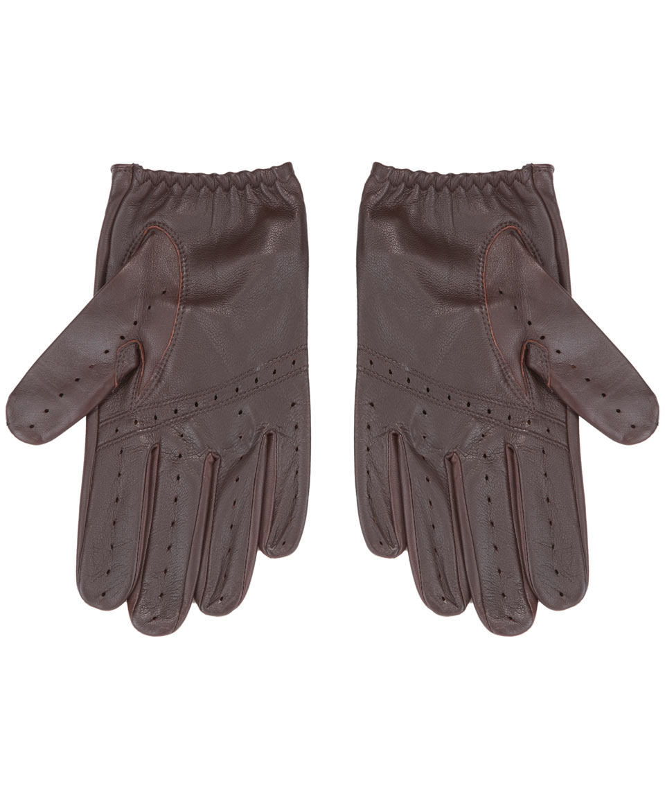 Lyst Dents Brown Leather Driving Gloves in Brown for Men