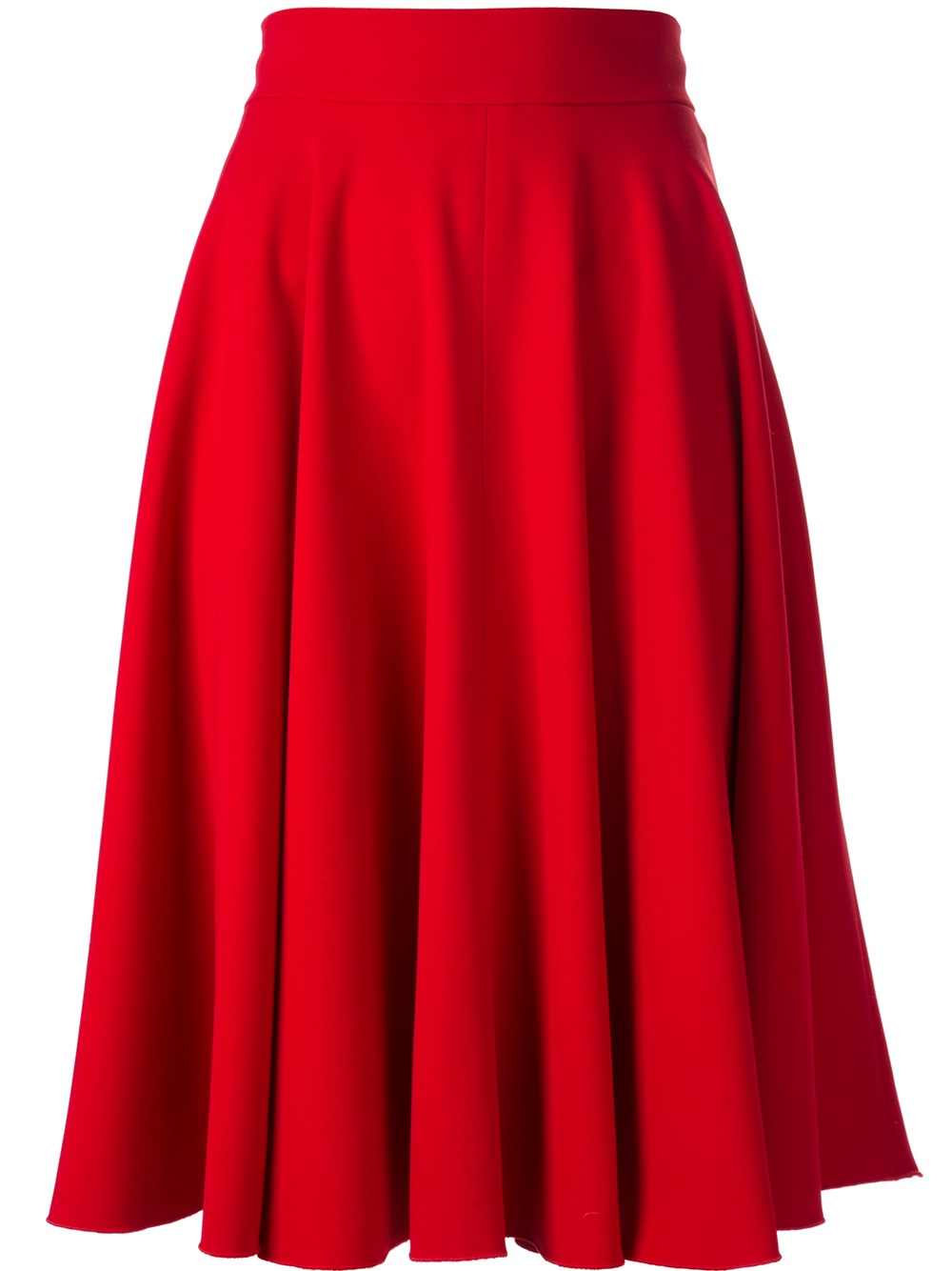 Lyst - Dolce & Gabbana Pleated Skirt in Red