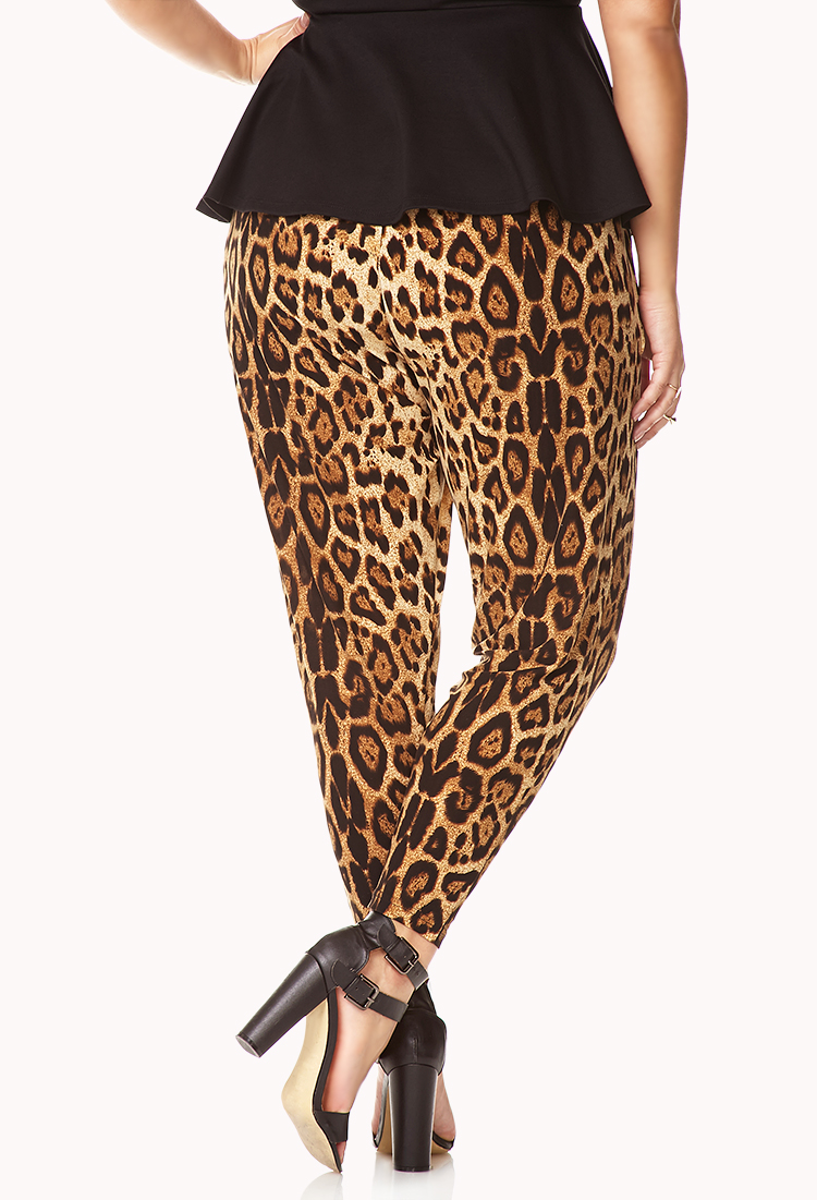 Forever 21 Run Wild Leopard Harem Pants 