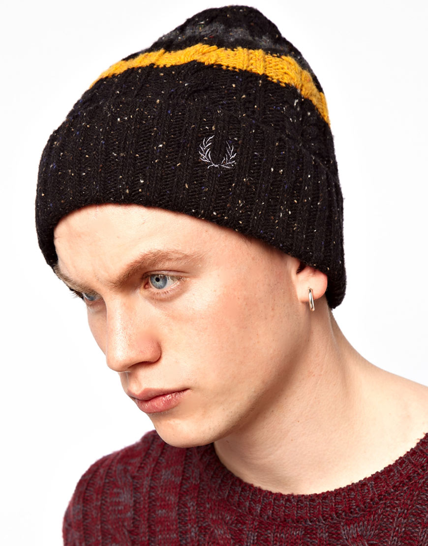 fred perry beanie hat