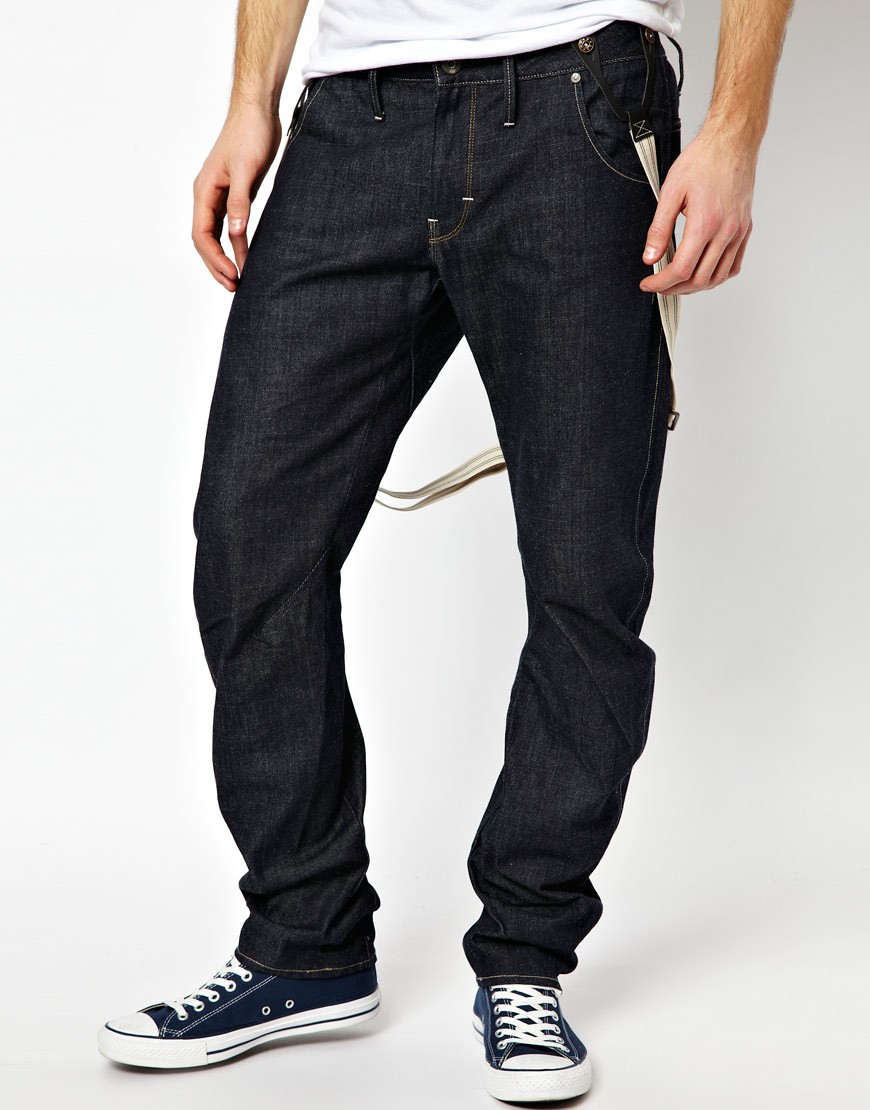 G-Star RAW G Star Jeans Arc 3d Slim with Suspenders Light Aged in Blue ...