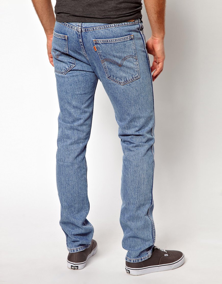 ASOS Levis Vintage Jeans 605 Slim Fit Orange Tab Stone Bleach Wash in ...
