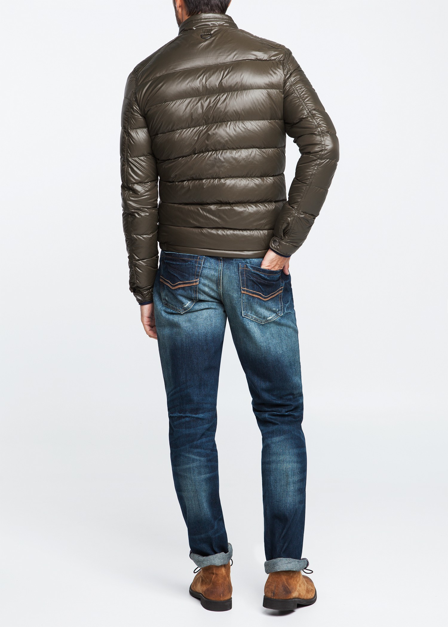 Lyst - Mango Foldable Down Feather Coat in Green for Men