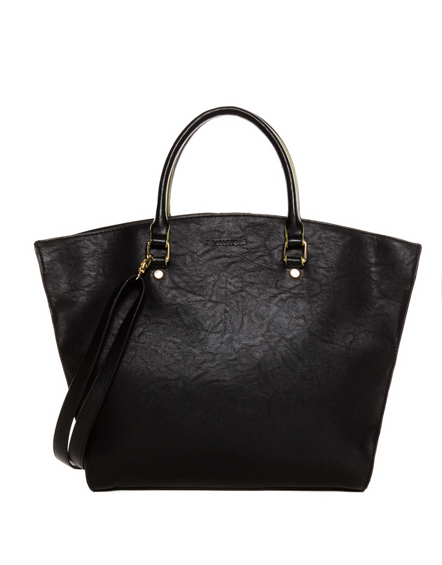Pull&bear Shopper Handbag in Black | Lyst
