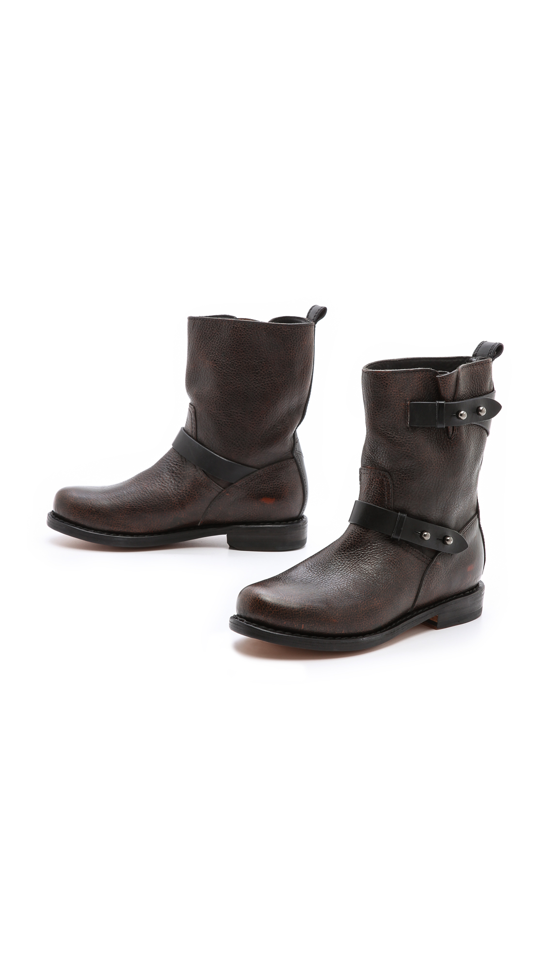 Rag & Bone Moto Boots in Brown | Lyst