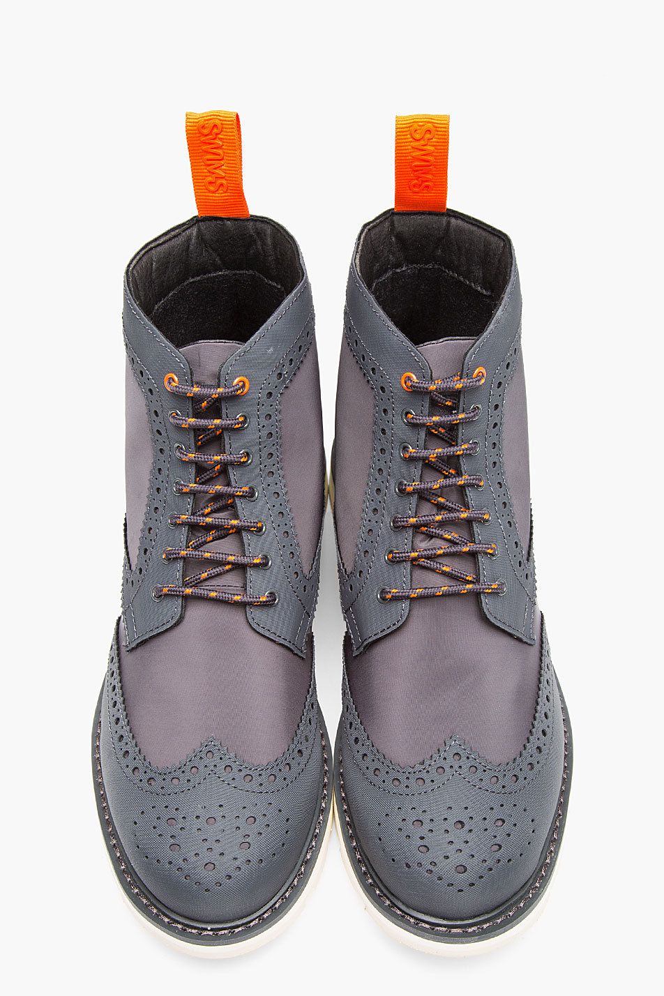 Swims Grey Charles 2 Wingtip Brogue Boots in Gray for Men - Lyst