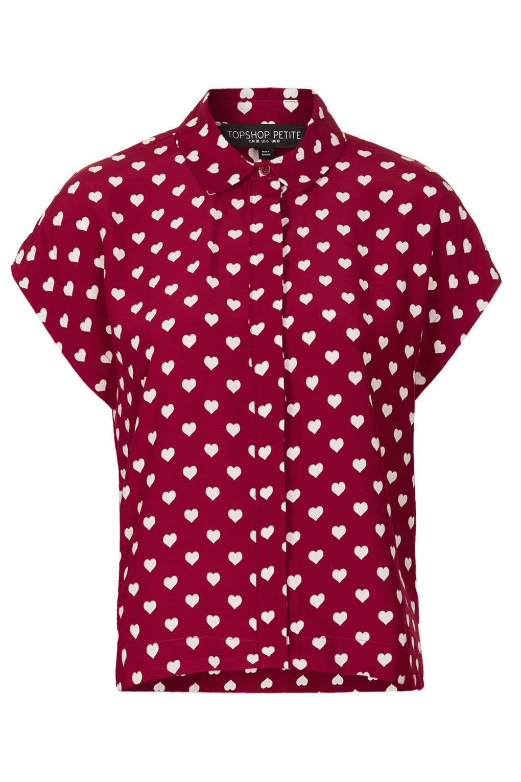 red printed tshirt
