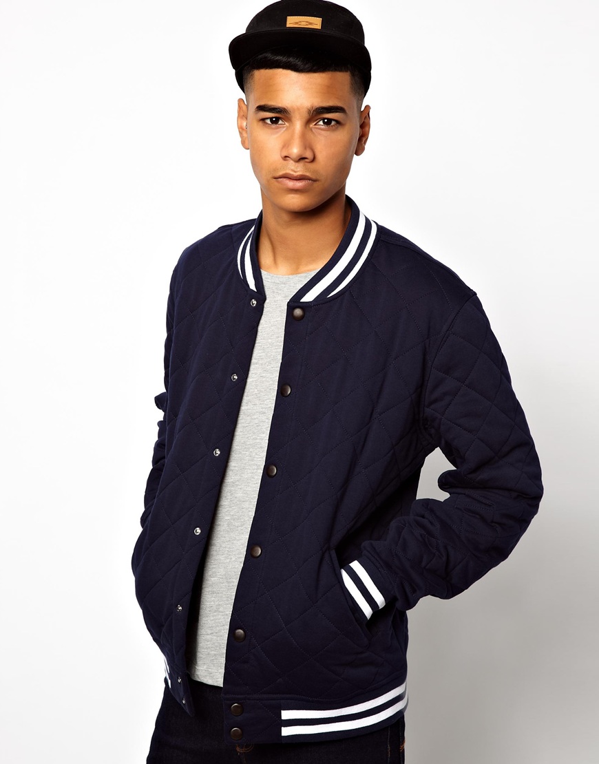 varsity jacket navy blue