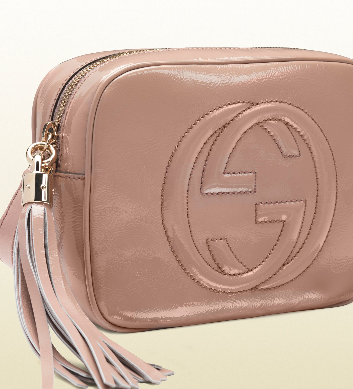 Gucci Soho Patent Leather Disco Bag in Pink - Lyst