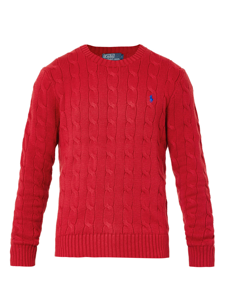 red polo jumper