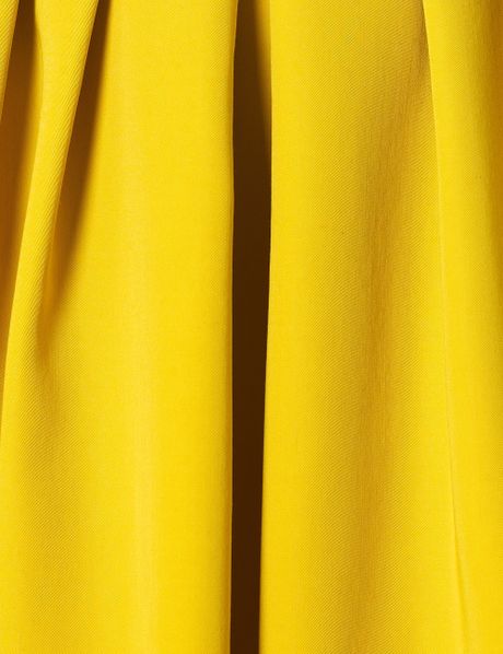 Antonio Marras Yellow Wool Midi Skirt in Yellow | Lyst