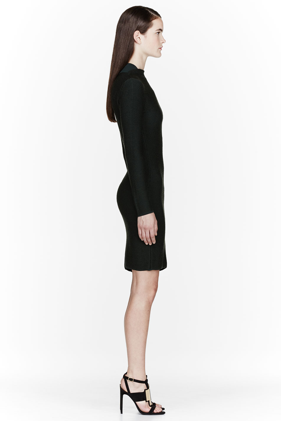 calvin klein forest green dress