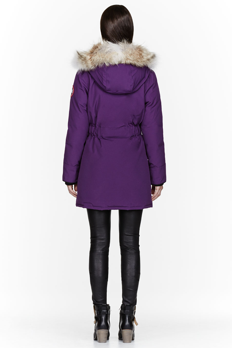 purple canada goose jacket
