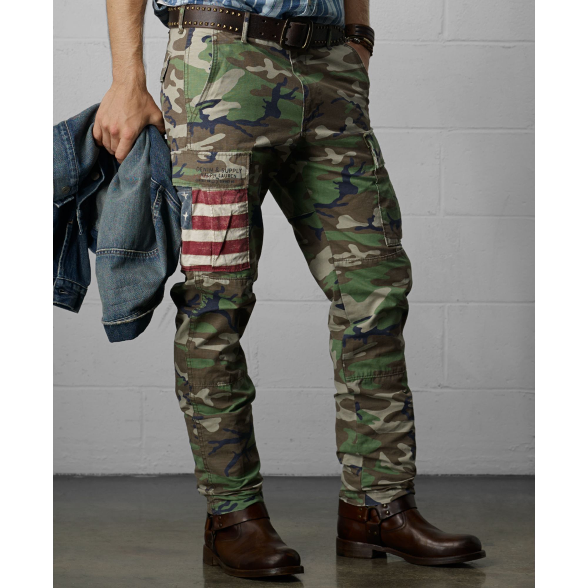 Ralph Lauren Knox Camo Cargo Pants In Green For Men Lyst
