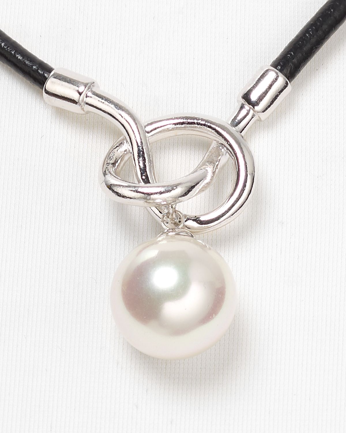 Majorica Leather Cord Necklace 16\