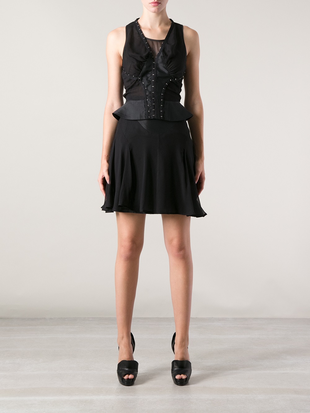 McQ Hook and Eye Dress in Black Lyst