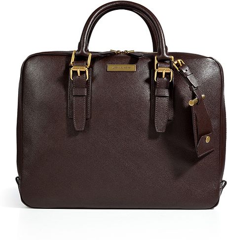 Michael Kors Leather Briefcase in Brown in Brown | Lyst