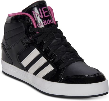 Adidas Bbneo Raleigh Mid Casual Sneakers in Black (BLACK/RUNNING WHITE ...