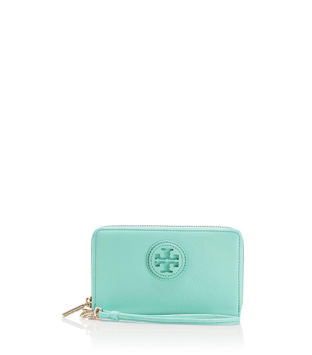 Lyst - Tory Burch Marion Smartphone Wallet in Green