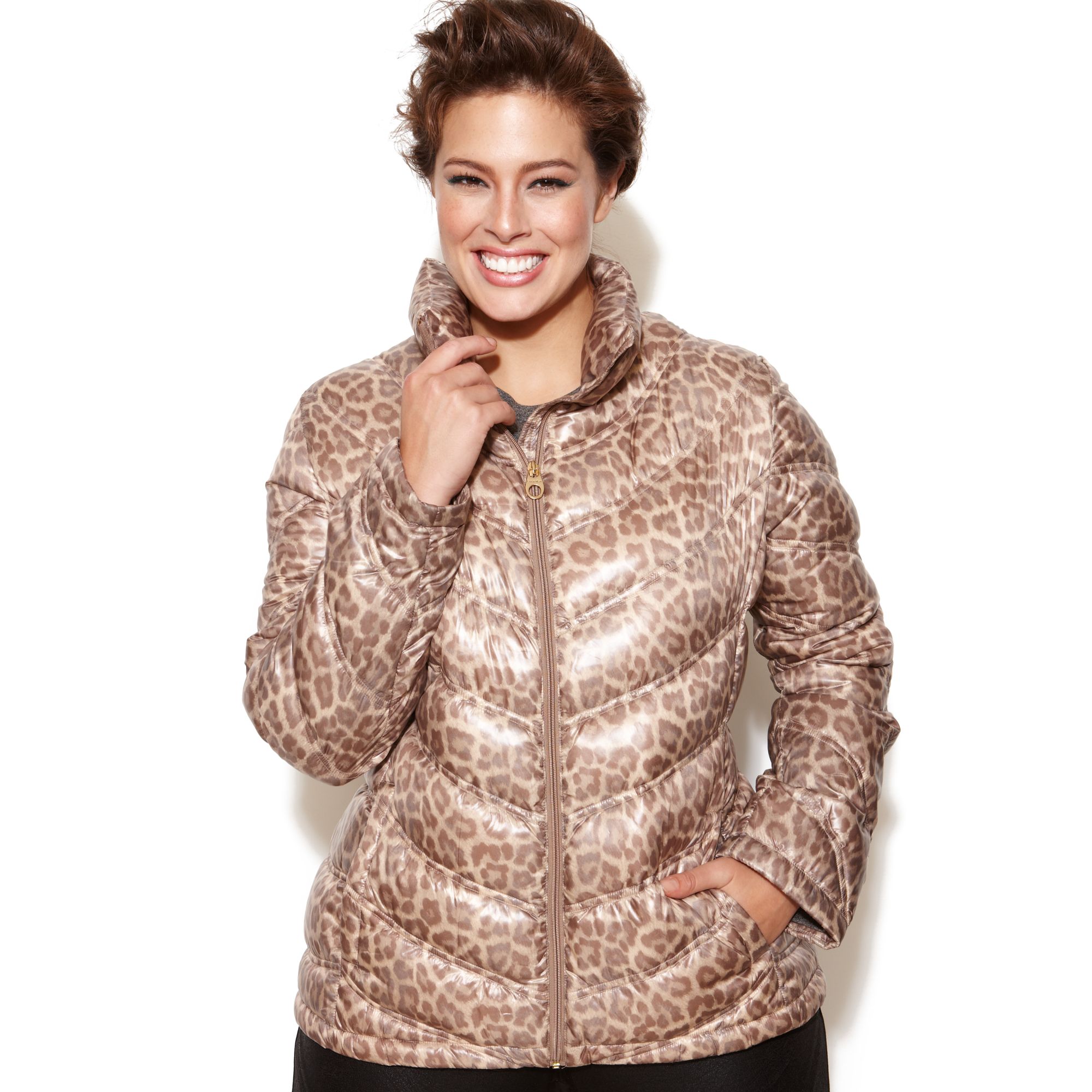 calvin klein leopard jacket