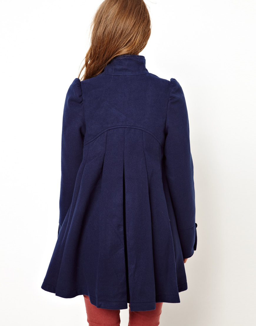 blue swing coat