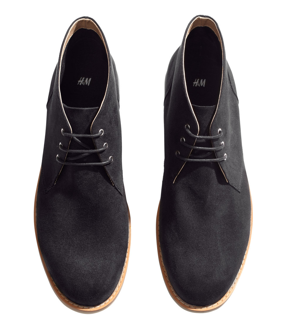 H&amp;M Desert Boots in Black for Men Lyst